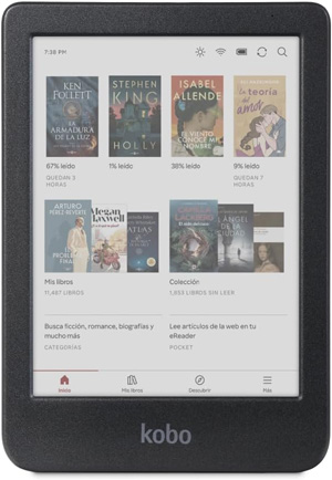 Kobo Clara Colour | Lector electrónico a Color | Pantalla E-Ink Kaleido™ 3 de Color sin Reflejos de 6 Pulgadas | Opción de Modo Oscuro | Resistente al Agua| Audiolibros | 16 GB de Almacenamiento