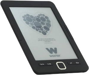 Woxter E-Book Scriba 195 Black - Lector de Libros electrónicos 6"(1024x758, E-Ink Pearl Pantalla más Blanca, EPUB, PDF) Micro SD