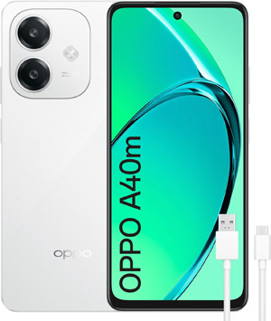 OPPO A40m - Smartphone Libre, 16GB (8GB+8GB) 256GB, Pantalla HD+ LCD 6.7", Cámara 50+2+8 MP, Android, Batería 5100mAh, Carga Rápida 45W