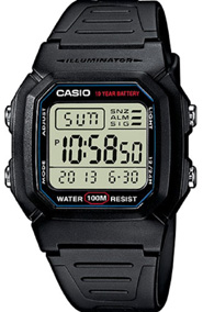 Casio Collection W-800H-1AVES, Reloj Digital Unisex, Negro