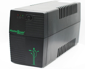 Master Power, Sistema de Alimentación Ininterrumpida SAI, UPS 650 VA, Tensión Constante de Salida 360W, 2 Enchufes Schuko
