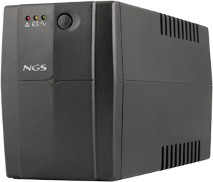 NGS FORTRESS1200V3 - Sistema de Alimentación Ininterrumpida SAI, Off Line UPS 800 VA, Tensión Constante de Salida 480W para 2 Enchufes Schuko