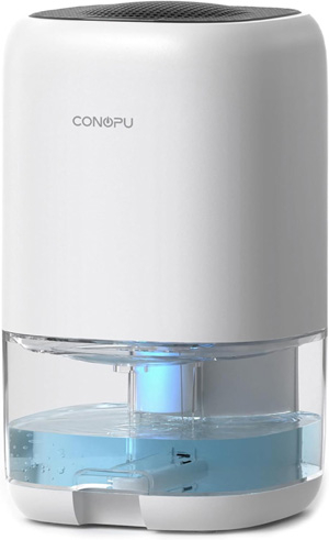 CONOPU Deshumidificador 1000ML, Deshumidificadores de Humedad, Apagado Automático y Luz LED de Colores, Portátil y Ultra Silencioso, Dormitorio, Baño, Armario