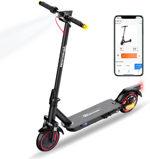 EVERCROSS EV85F Patinete Electrico Adultos, 8.5'' Electric Scooter Plegable - App, Motor de 350W, Batería de 7.8AH, Peso de 15KG, Carga máxima de 120KG, Doble Freno, Amortiguadores Dobles